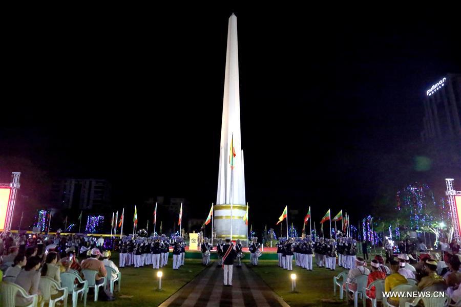 MYANMAR-YANGON-70TH INDEPENDENCE DAY-CELEBRATION