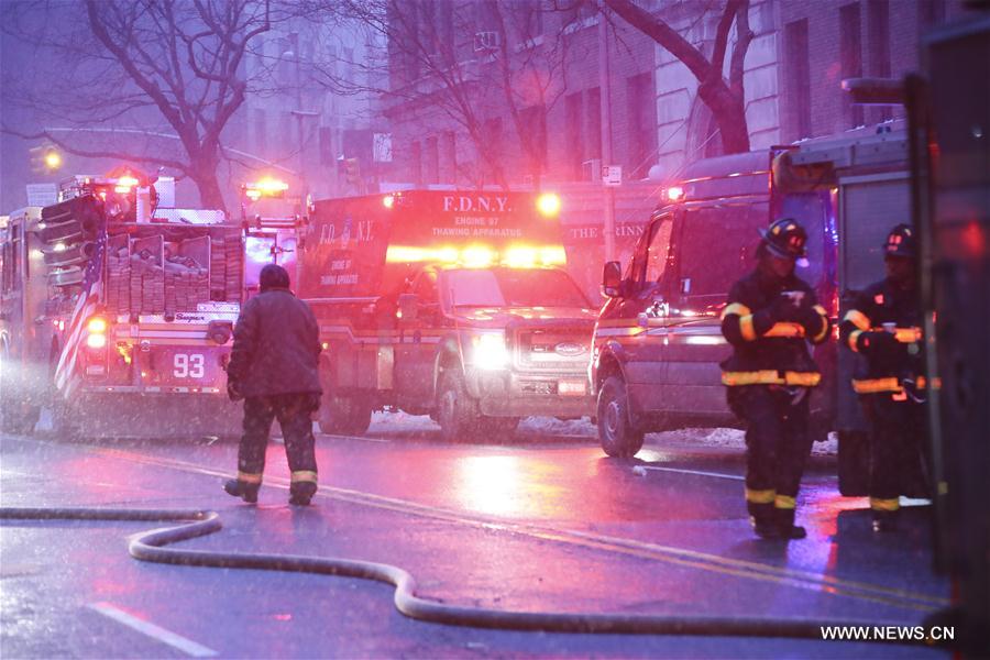 U.S.-NEW YORK-MANHATTAN APARTMENT-FIRE