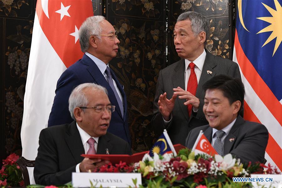 SINGAPORE-MALAYSIA-SIGNING CEREMONY