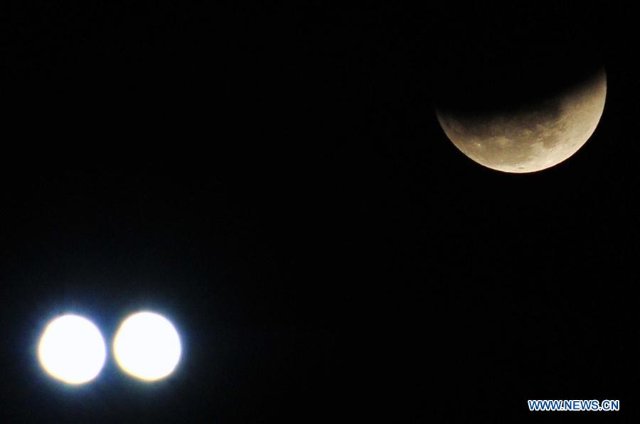 PAKISTAN-GWADAR-LUNAR ECLIPSE