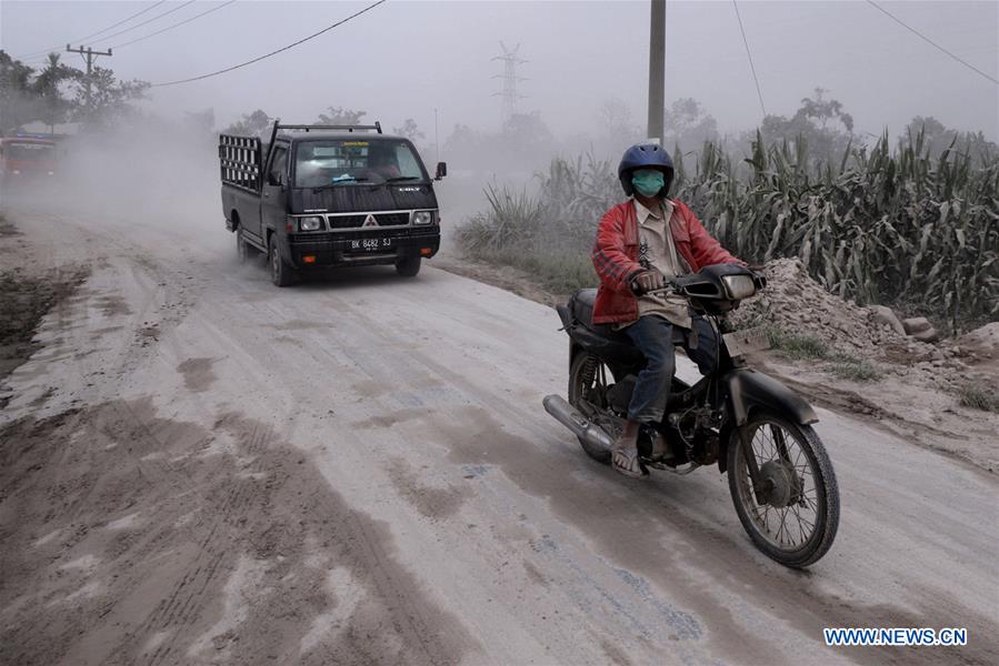 INDONESIA-NORTH SUMATERA-MOUNT SINABUNG ERUPTION-AFTERMATH