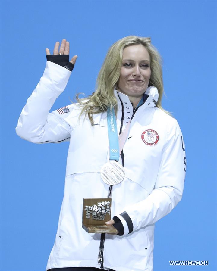 (SP)OLY-SOUTH KOREA-PYEONGCHANG-SNOWBOARD-LADIES' BIG AIR-MEDAL CEREMONY