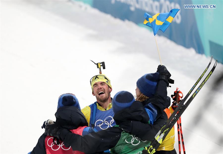 (SP)OLY-SOUTH KOREA-PYEONGCHANG-BIATHLON-MEN'S 4X7.5KM RELAY