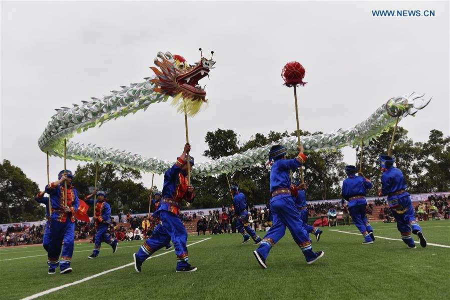 #CHINA-GUANGXI-DRAGON AND LION DANCE-CONTEST (CN)