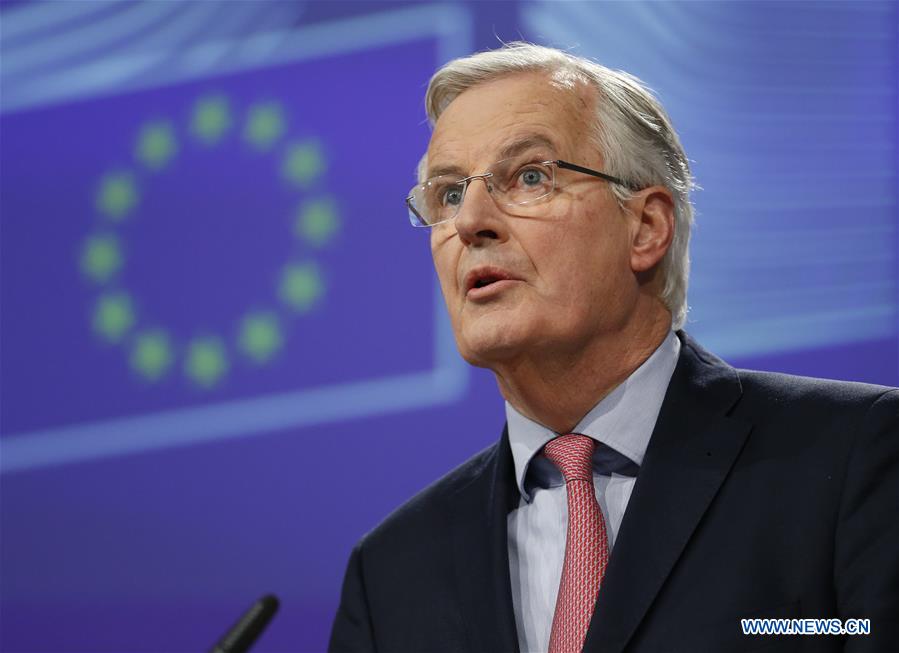 BELGIUM-BRUSSELS-EU-BREXIT-BARNIER-PRESS CONFERENCE