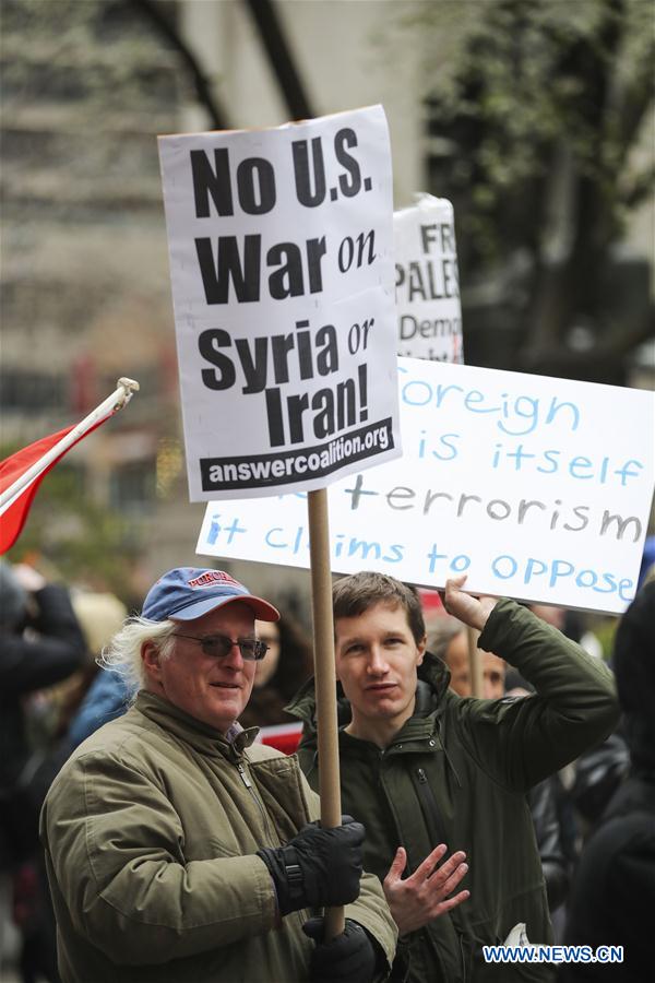 U.S.-NEW YORK-ANTI-WAR PROTEST