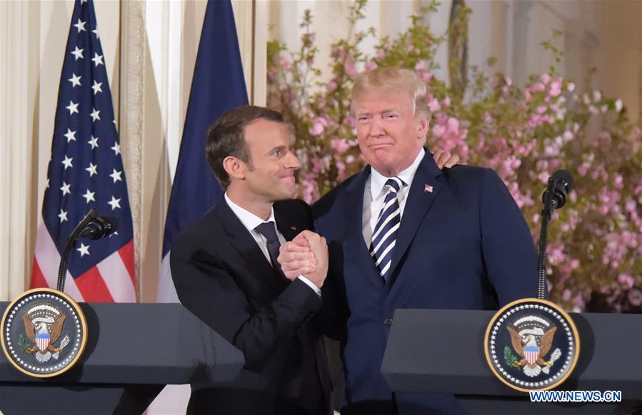 U.S.-WASHINGTON D.C.-FRANCE-TRUMP-MACRON-PRESS CONFERENCE