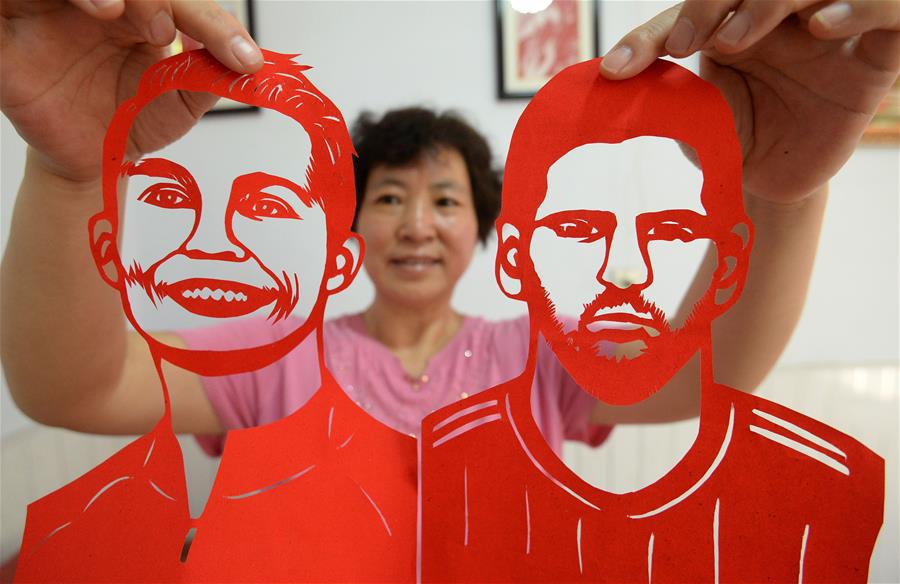 #CHINA-HEBEI-HANDAN-PAPER-CUTTING-FIFA WORLD CUP (CN)