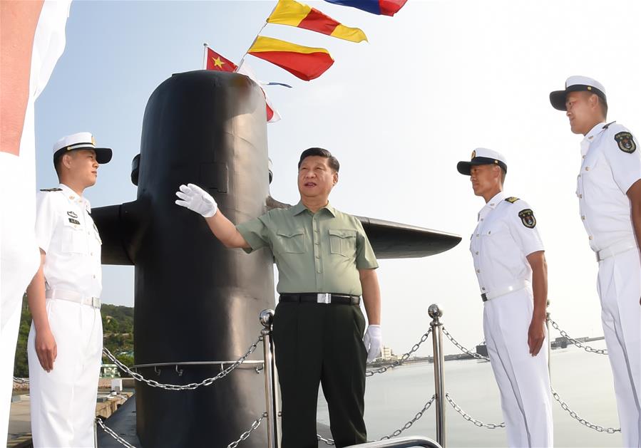 CHINA-XI JINPING-PLA-NAVY-INSPECTION (CN)