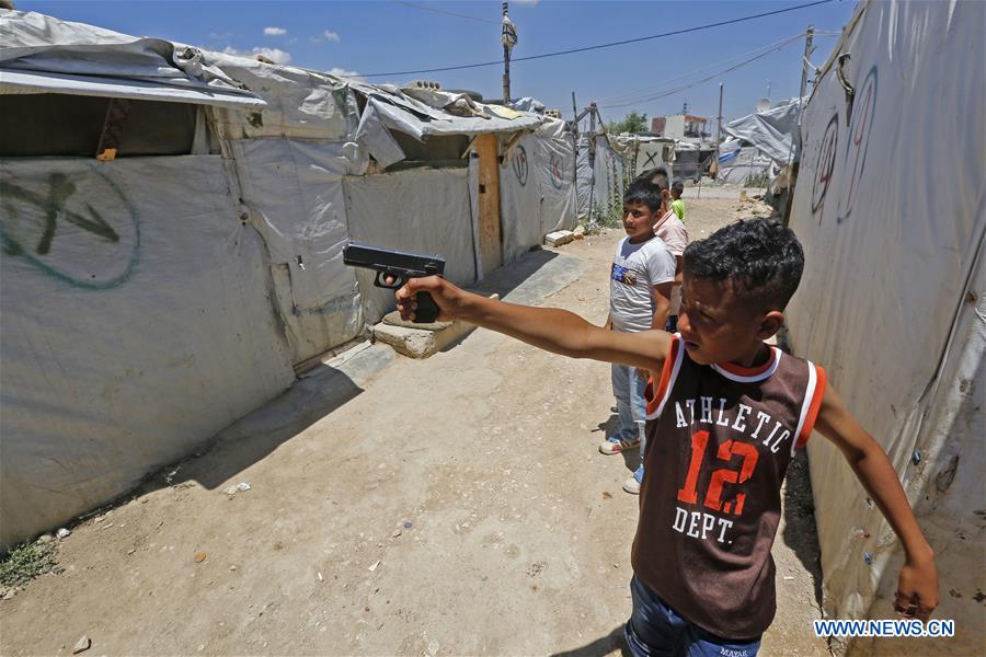 LEBANON-BEKAA VALLEY-BAR ELIAS-SYRIAN REFUGEE CAMP