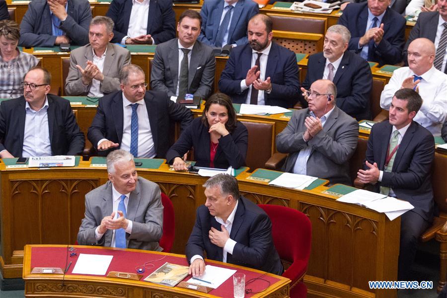 HUNGARY-BUDAPEST-PARLIAMENT-ANTI-MIGRATION LAW PACKAGE-ADOPTION