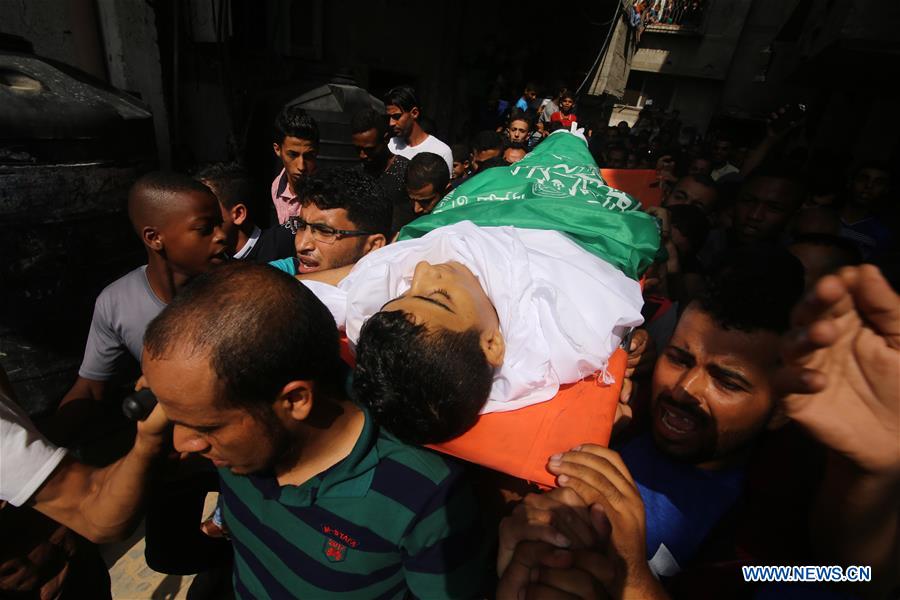 MIDEAST-GAZA-RAFAH-FUNERAL