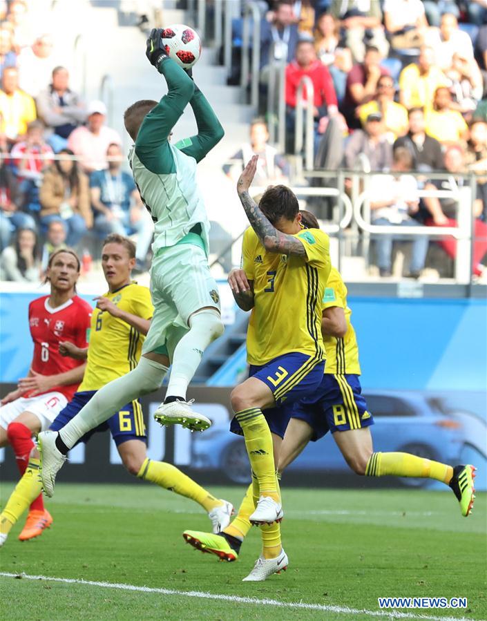 (SP)RUSSIA-SAINT PETERSBURG-2018 WORLD CUP-ROUND OF 16-SWITZERLAND VS SWEDEN