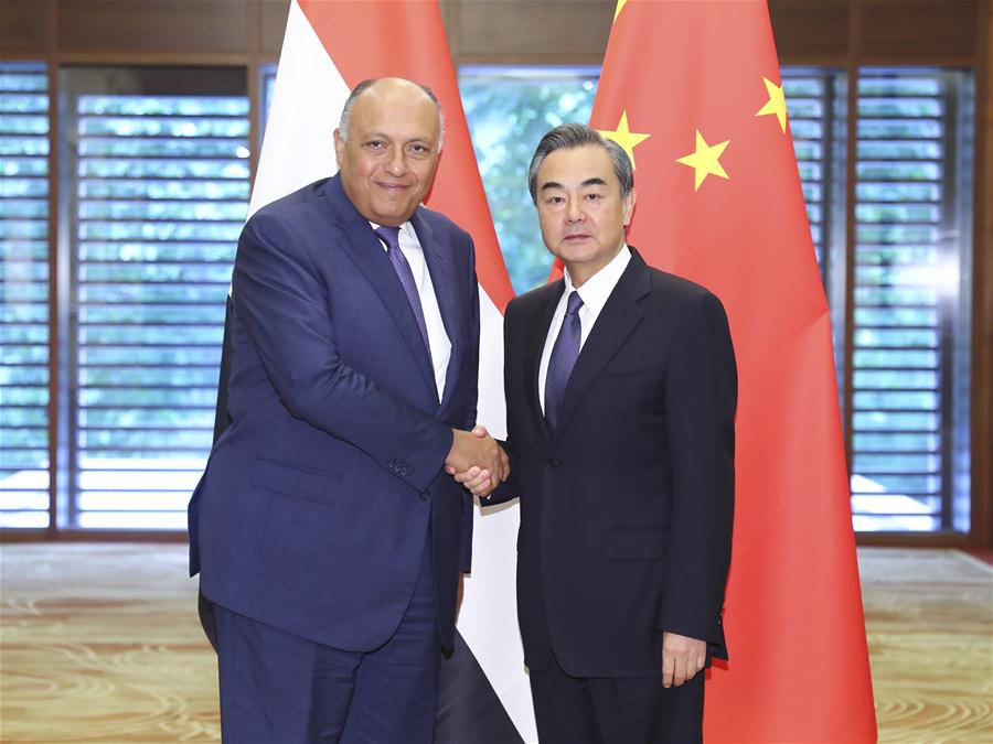 CHINA-BEIJING-WANG YI-EGYPTIAN FM-TALKS (CN)