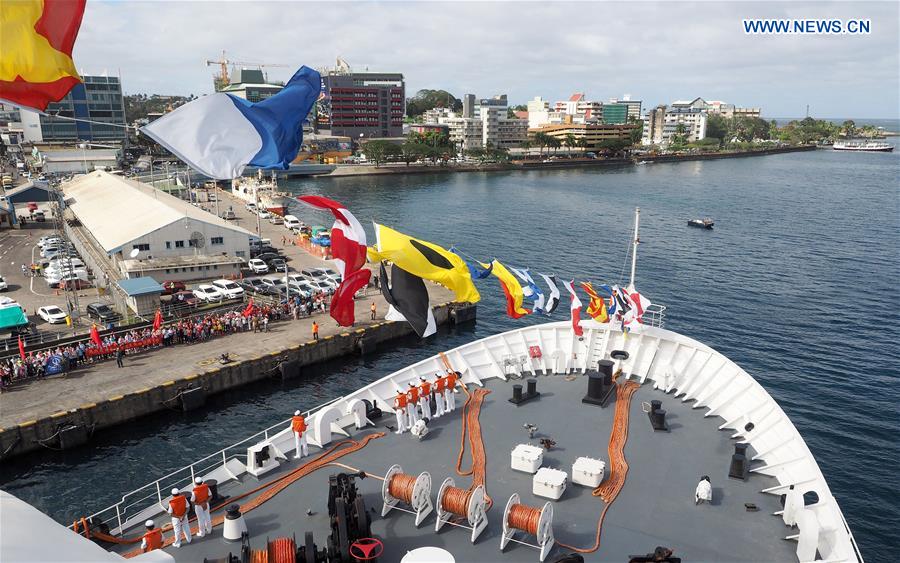 FIJI-SUVA-CHINA-NAVAL HOSPITAL SHIP-VISIT