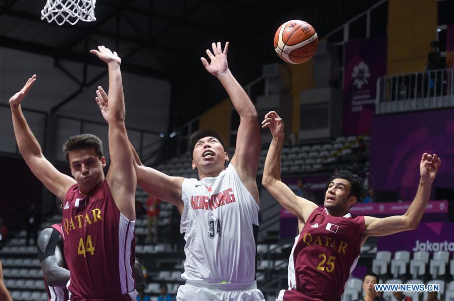 (SP)INDONESIA-JAKARTA-ASIAN GAMES-BASKETBALL-QATAR VS HONG KONG