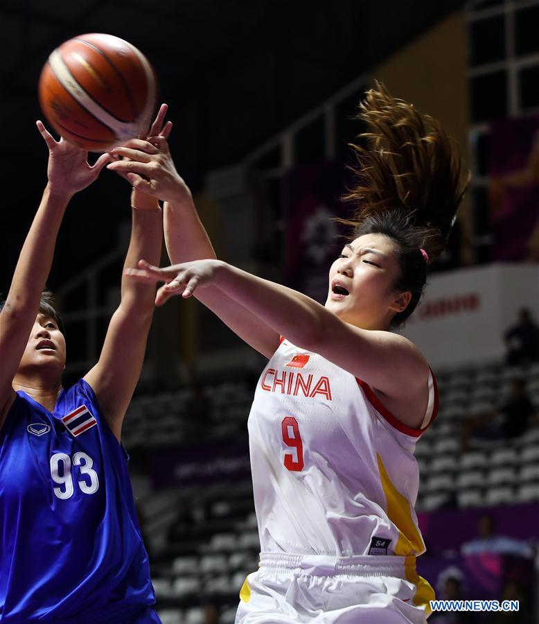 (SP)INDONESIA-JAKARTA-ASIAN GAMES-BASKETBALL-CHINA VS THAILAND