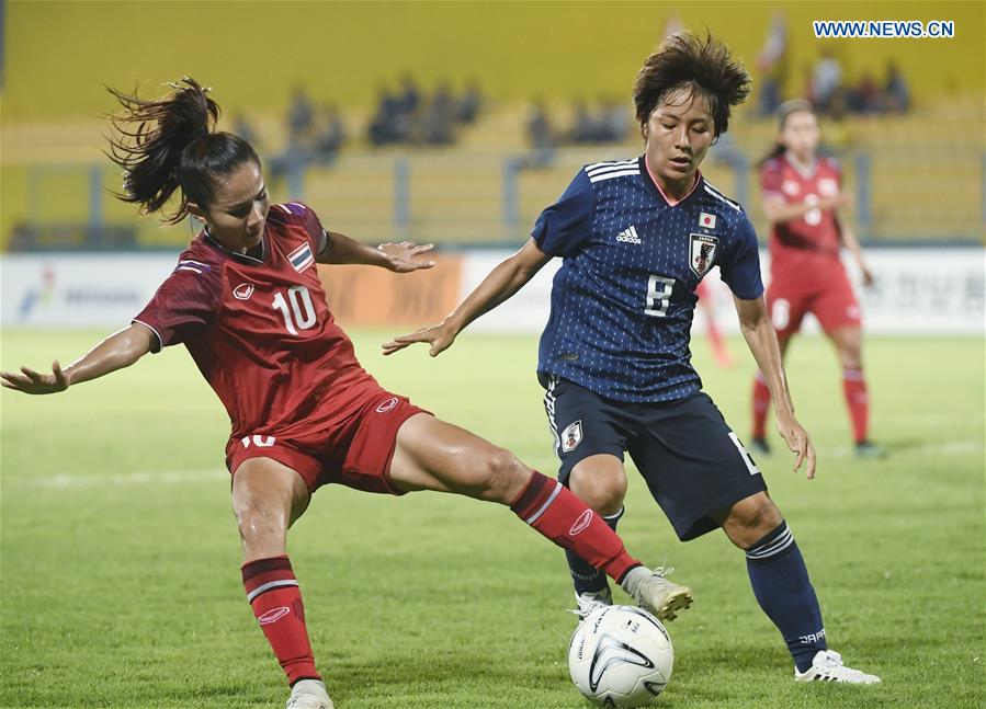 (SP)INDONESIA-PALEMBANG-ASIAN GAMES-WOMEN'S FOOTBALL-THAILAND VS JAPAN