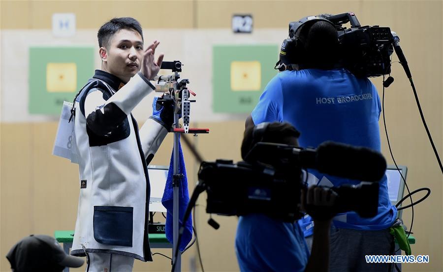 (SP)INDONESIA-PALEMBANG-ASIAN GAMES-SHOOTING-MEN'S 10M AIR RIFLE