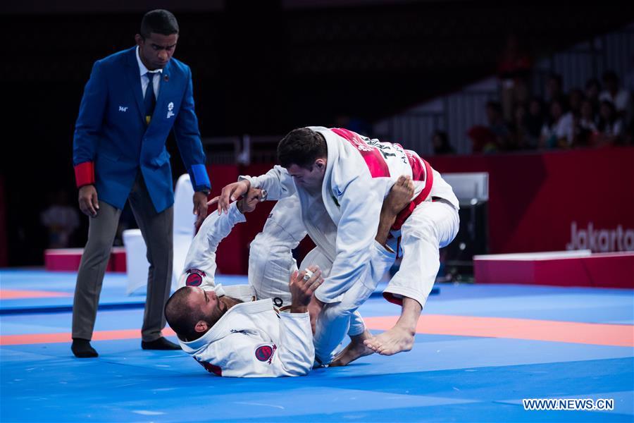 (SP)INDONESIA-JAKARTA-ASIAN GAMES-JU-JITSU-MEN'S 85KG