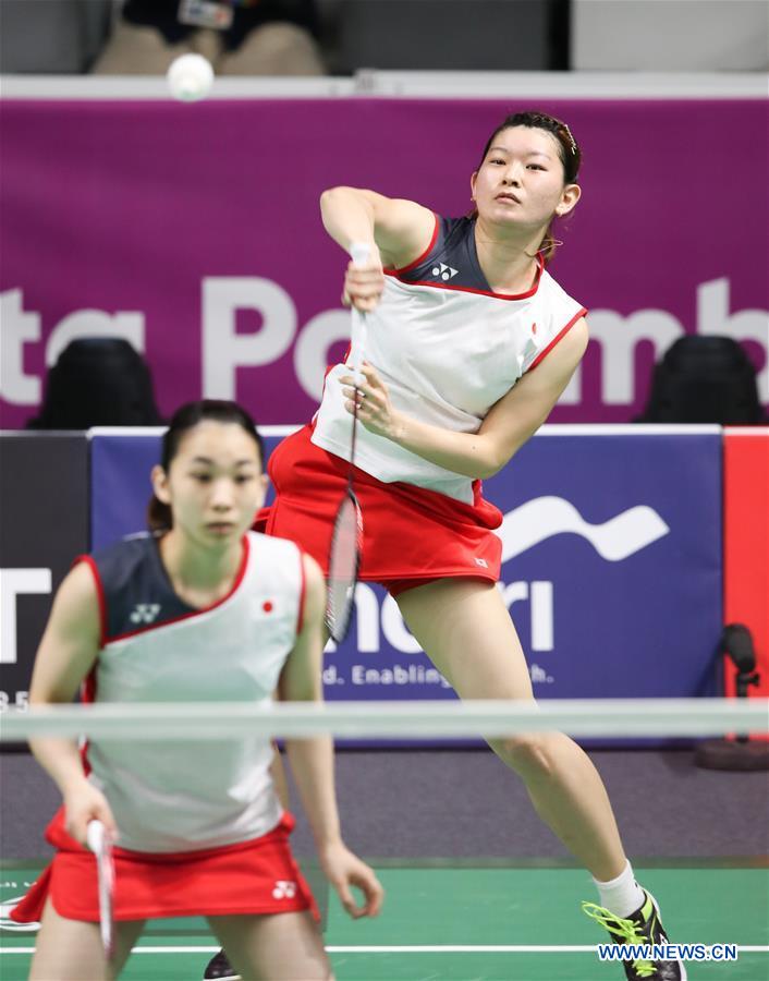 (SP)INDONESIA- JAKARTA-ASIAN GAMES-BADMINTON-WOMEN'S DOUBLES-FINAL