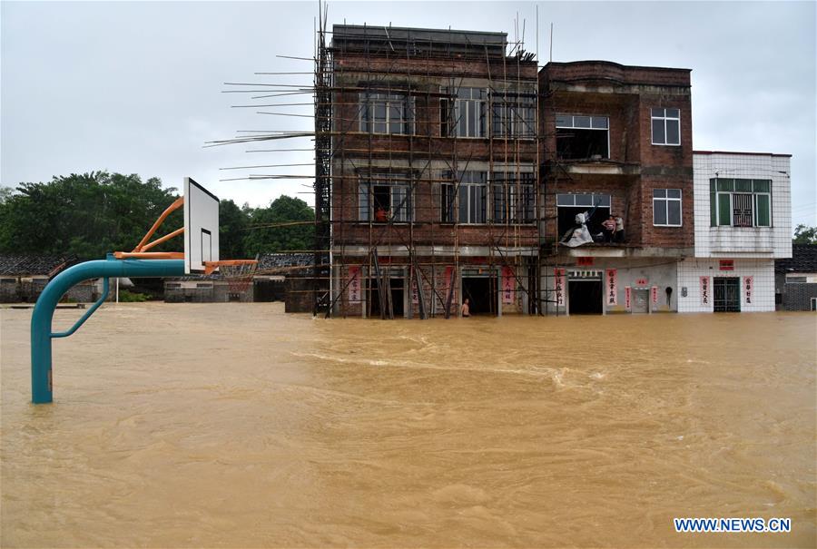 CHINA-GUANGDONG-YANGCHUN-TYPHOON MANGKHUT-FLOOD (CN)