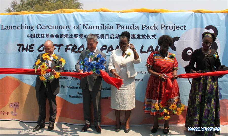 NAMIBIA-WINDHOEK-CHINESE CHARITY-PANDA PACK PROJECT