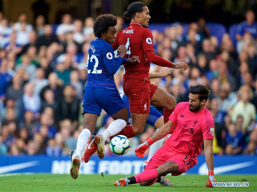 (SP)BRITAIN-LIVERPOOL-FOOTBALL-ENGLISH PREMIER LEAGUE-CHELSEA VS LIVERPOOL