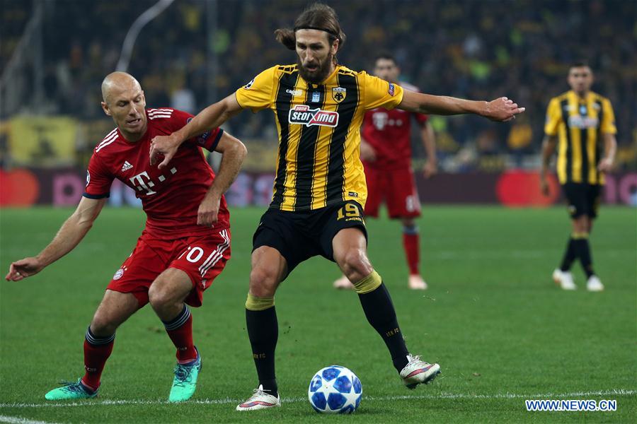 (SP)GREECE-ATHENS-SOCCER-CHAMPIONS LEAGUE-AEK ATHENS-FC BAYERN MUNICH