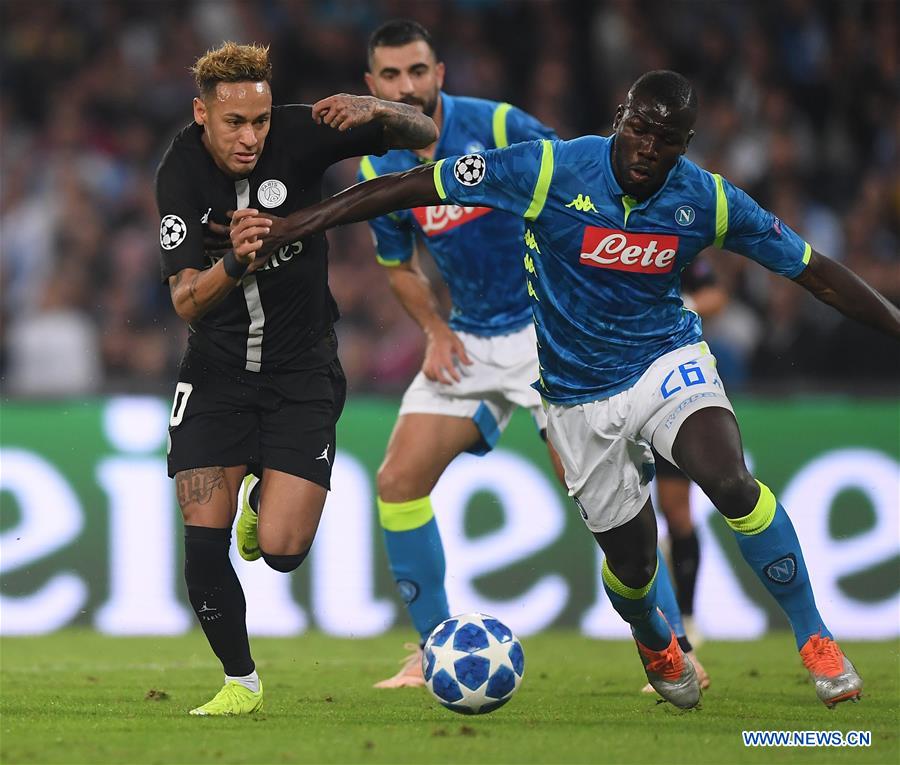 (SP)ITALY-NAPLES-SOCCER-UEFA CHAMPIONS LEAGUE-NAPOLI VS PSG