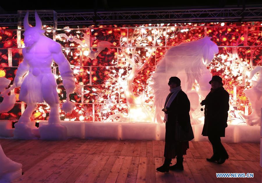 BELGIUM-BRUGES-ICE SCULPTURE