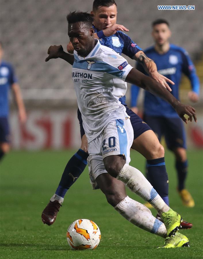 (SP)CYPRUS-NICOSIA-FOOTBALL-UEFA EUROPE LEAGUE-APOLLON VS LAZIO