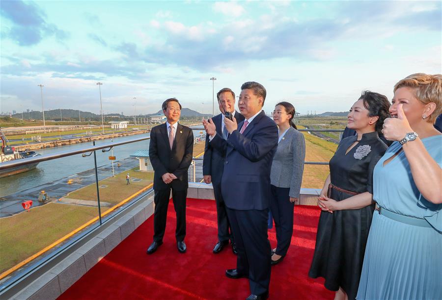 PANAMA-CHINA-XI JINPING-CANAL-NEW LOCKS-VISIT