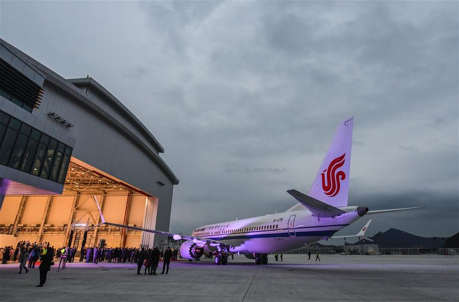 CHINA-ZHEJIANG-ZHOUSHAN-BOEING-AIRPLANE-DELIVERY (CN)