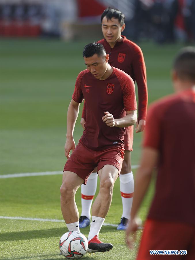 (SP)UAE-ABU DHABI-SOCCER-AFC ASIAN CUP 2019-GROUP C-CHN-TRAINING SESSION