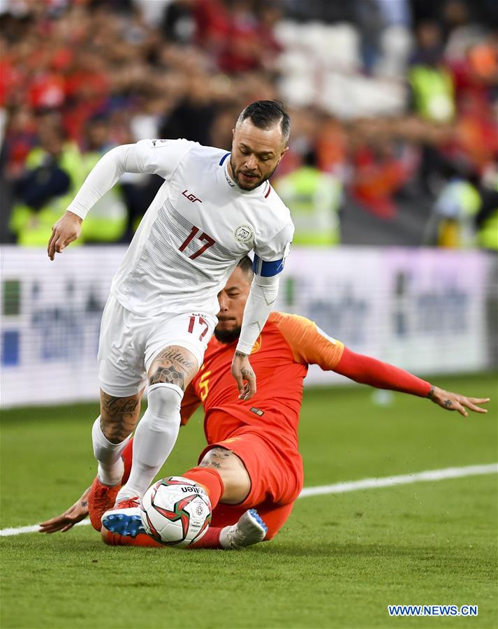 (SP)UAE-ABU DHABI-SOCCER-AFC ASIAN CUP 2019-GROUP C-CHN VS PHI