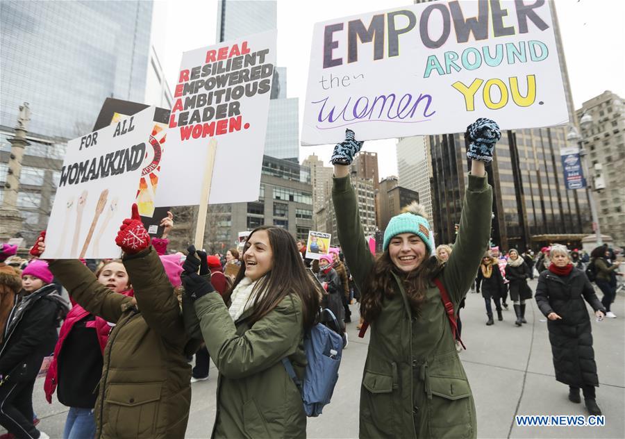 U.S.-NEW YORK-WOMEN'S MARCH