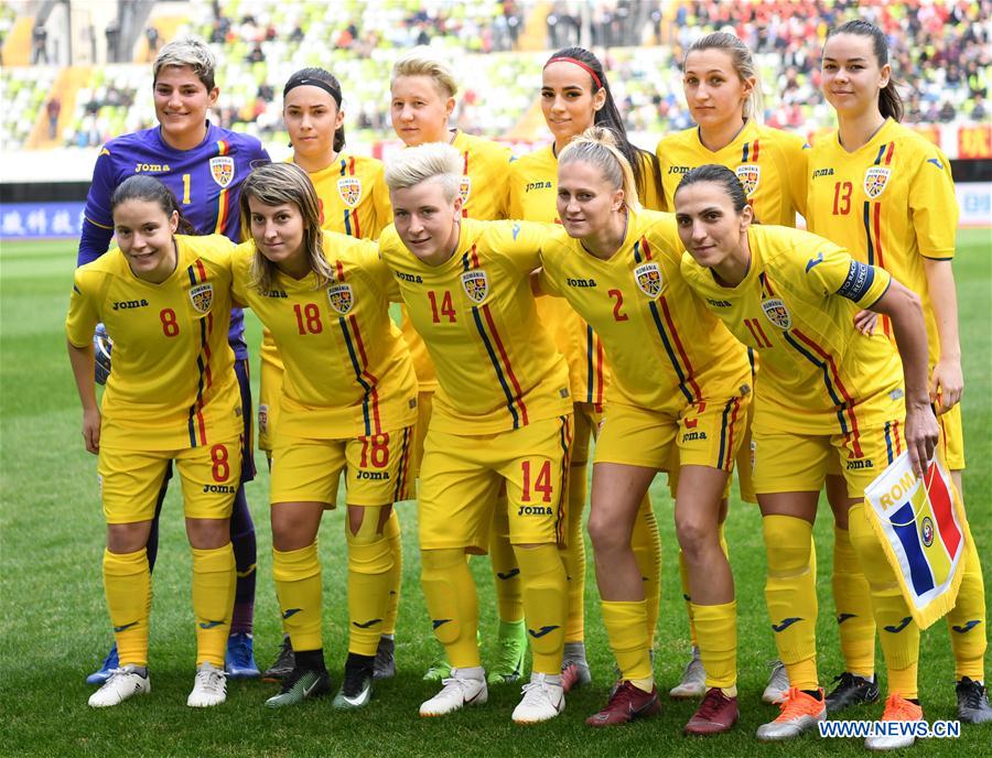 (SP)CHINA-WUHUA-FOOTBALL-WOMEN-ROMANIA VS NIGERIA