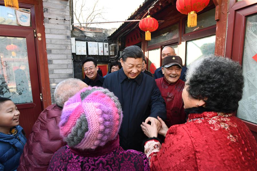 CHINA-BEIJING-XI JINPING-LUNAR NEW YEAR-VISIT (CN)