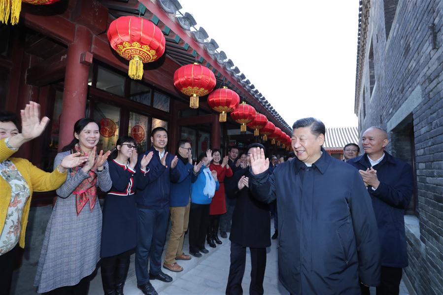 CHINA-BEIJING-XI JINPING-LUNAR NEW YEAR-VISIT (CN)