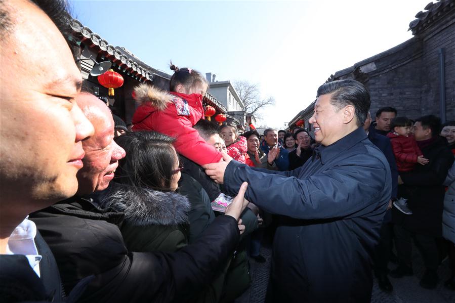 CHINA-BEIJING-XI JINPING-LUNAR NEW YEAR-VISIT (CN)