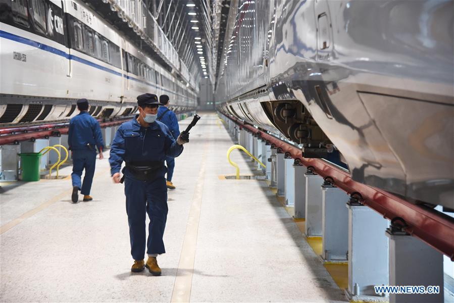 CHINA-SHANDONG-HIGH SPEED TRAIN-MAINTENANCE (CN)