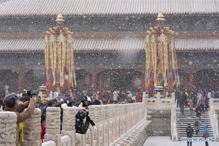 (InPalaceMuseum)CHINA-BEIJING-PALACE MUSEUM-SNOW (CN)