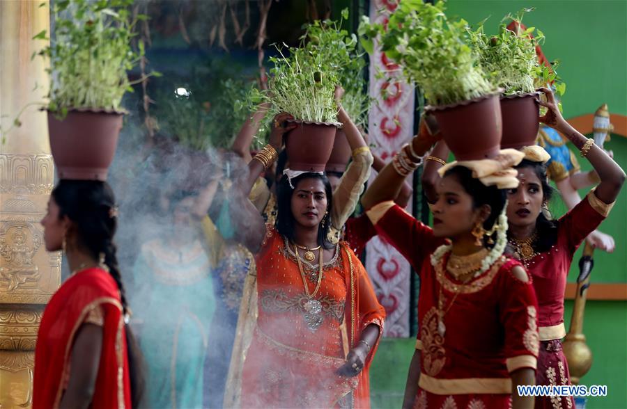 MYANMAR-YANGON-HINDU TRADITIONAL RELIGIOUS FESTIVAL