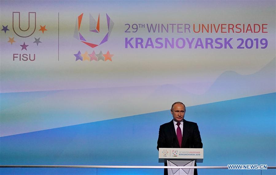 (SP)RUSSIA-KRASNOYARSK-29TH WINTER UNIVERSIADE-OPENING CEREMONY