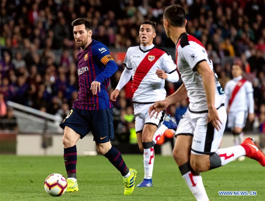 (SP)SPAIN-BARCELONA-SOCCER-LA LIGA-BARCELONA VS RAYO VALLECANO