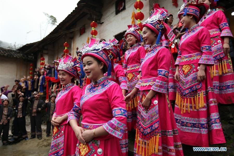 #CHINA-GUANGXI-LUOCHENG-MULAO ETHNIC GROUP-TRADITIONAL WEDDING (CN)