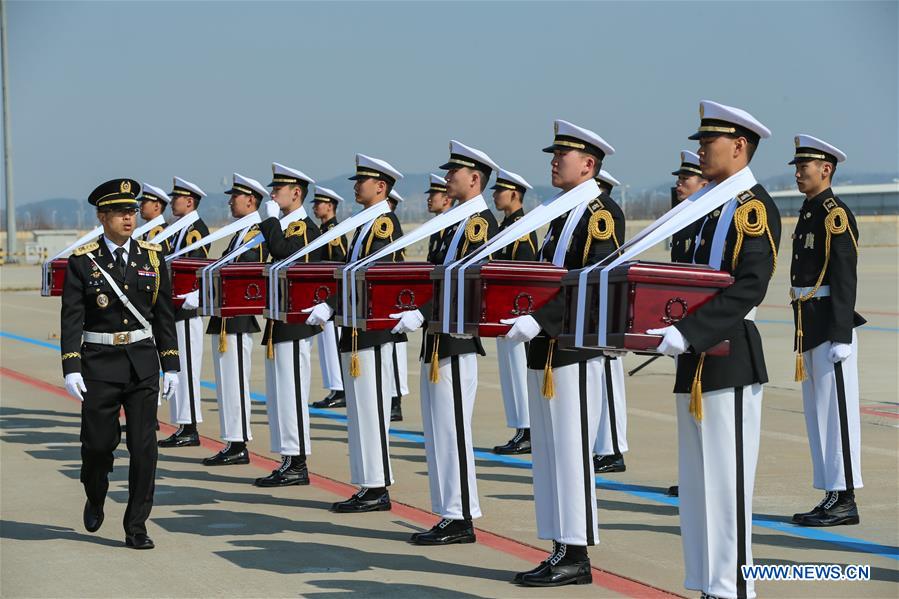 SOUTH KOREA-INCHEON-CHINESE MARTYRS' REMAINS-TRANSFER