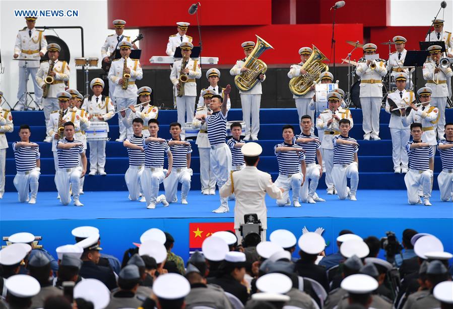 CHINA-SHANDONG-QINGDAO-MILITARY MUSIC DISPLAY (CN)