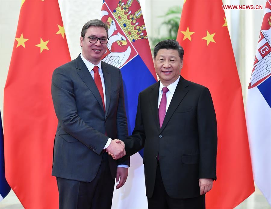 (BRF)CHINA-BEIJING-XI JINPING-SERBIAN PRESIDENT-MEETING (CN)